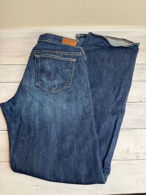 AG Adriano Goldschmied Women's Boot Cut Jeans in Dark Blue Denim